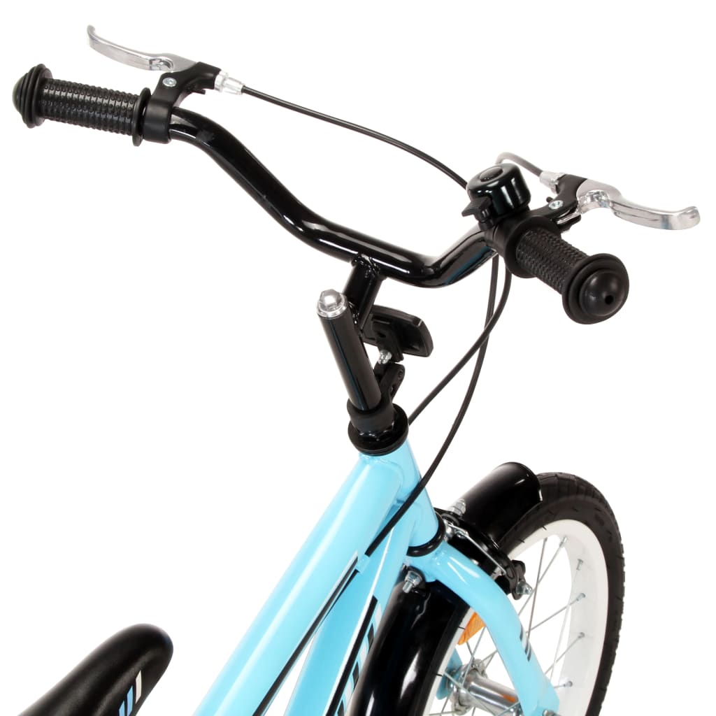 vidaXL Vélo pour enfants 16 pouces Noir et bleu