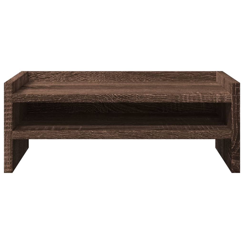 vidaXL Support de moniteur chêne marron 42x24x16 cm bois d'ingénierie