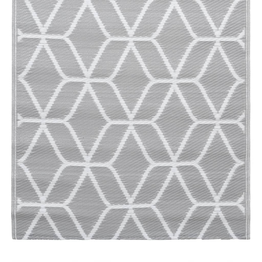 vidaXL Tapis d'extérieur Gris 120x180 cm PP