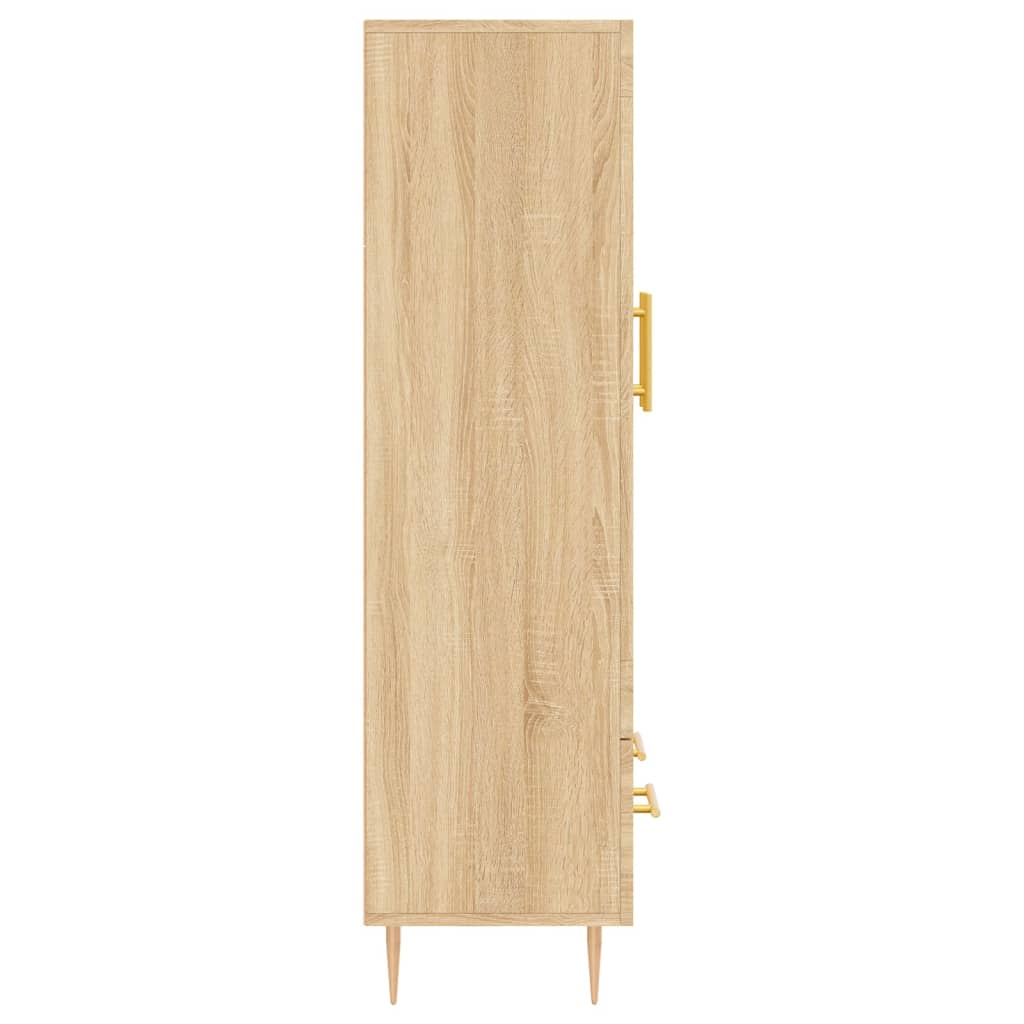 vidaXL Buffet haut chêne sonoma 69,5x31x115 cm bois d'ingénierie