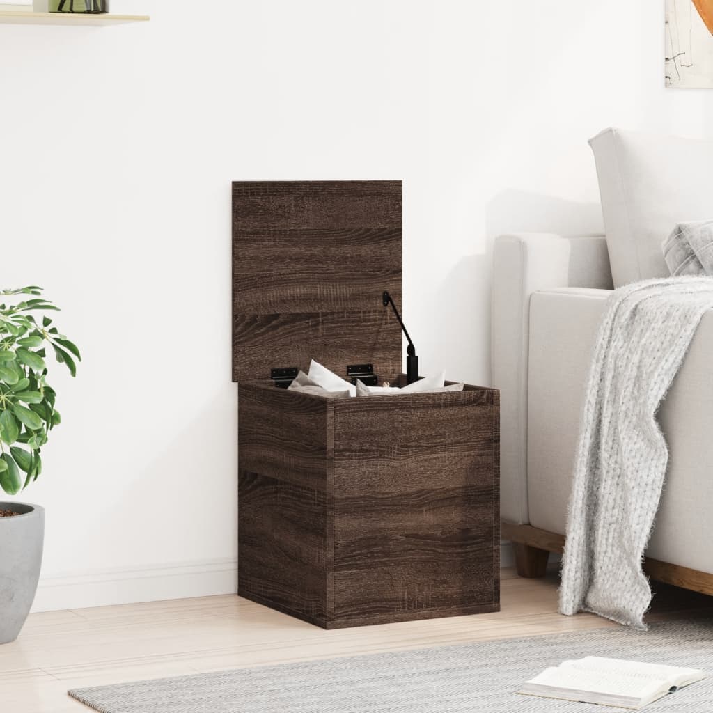 vidaXL Boîte de rangement chêne marron 40x42x46 cm bois d'ingénierie