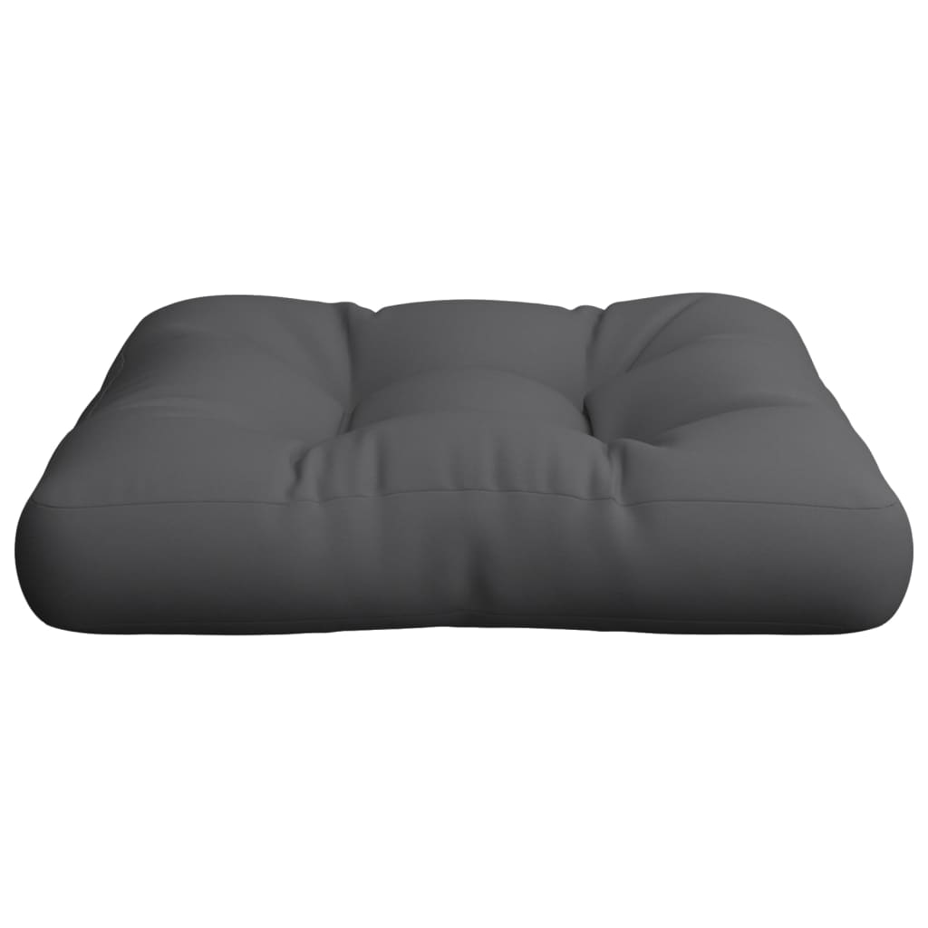 vidaXL Coussin de palette anthracite 58x58x10 cm tissu