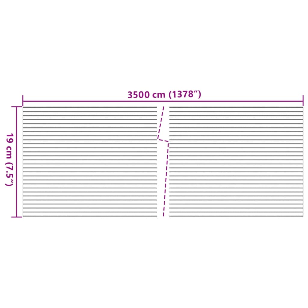 vidaXL Écran d'intimité de jardin aspect gravier de marbre gris PVC