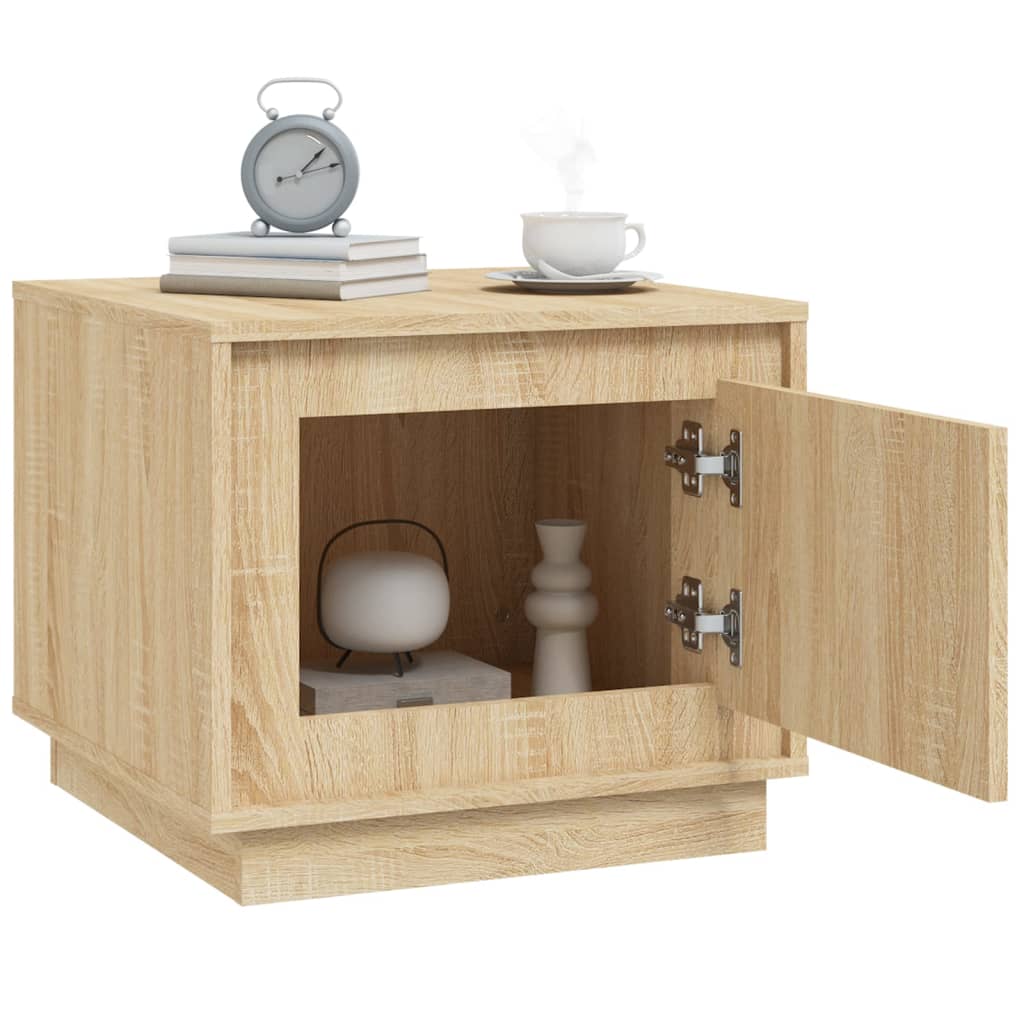 vidaXL Table basse chêne sonoma 51x50x44 cm bois d'ingénierie