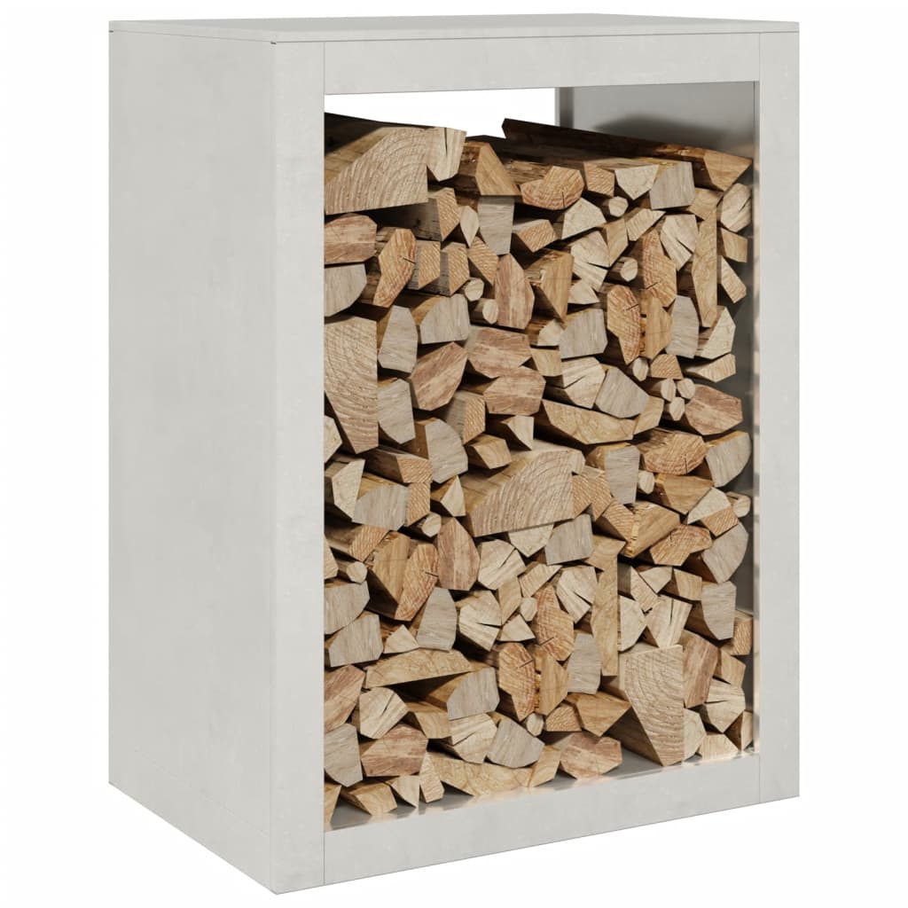 vidaXL Portant de bois de chauffage 60x40x80 cm acier inoxydable