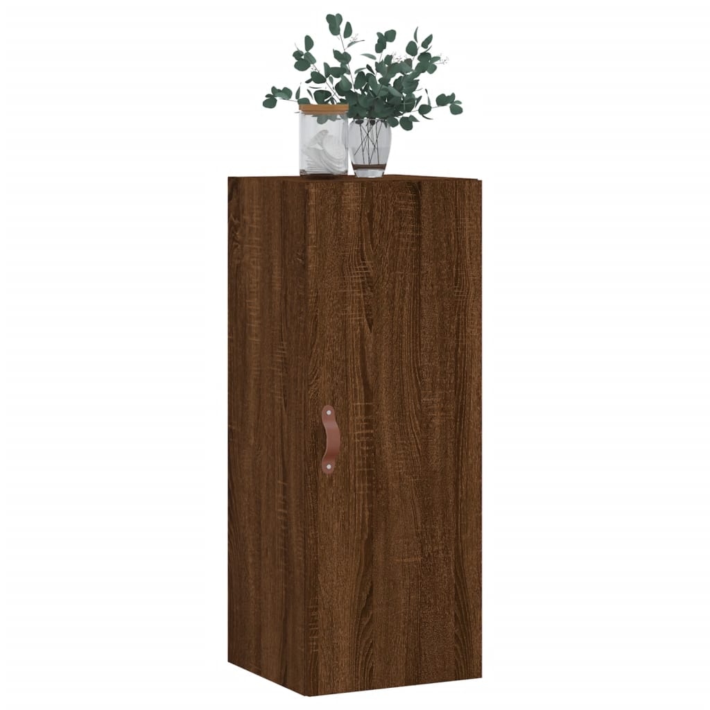 vidaXL Armoire murale chêne marron 34,5x34x90 cm