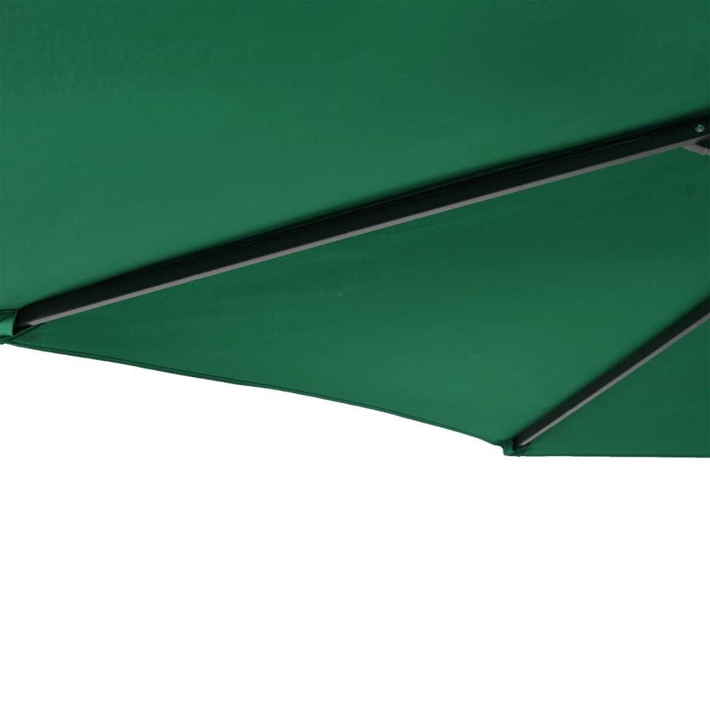 vidaXL Parasol de jardin avec mât en acier vert 225x225x212 cm