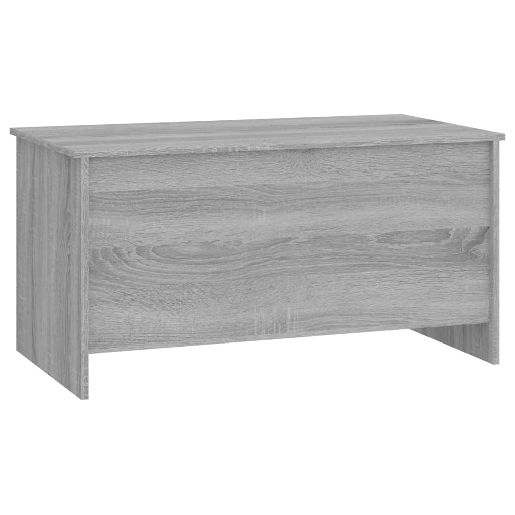 vidaXL Table basse sonoma gris 102x55,5x52,5 cm bois d'ingénierie