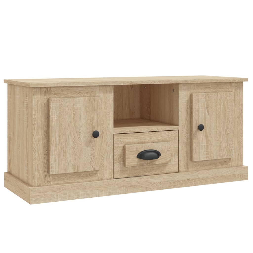 vidaXL Meuble TV chêne sonoma 100x35,5x45 cm bois d'ingénierie