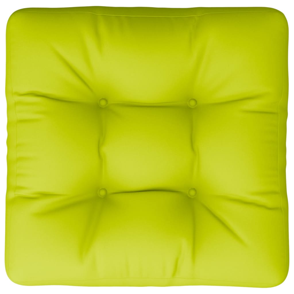 vidaXL Coussin de palette vert brillant 60x60x12 cm tissu