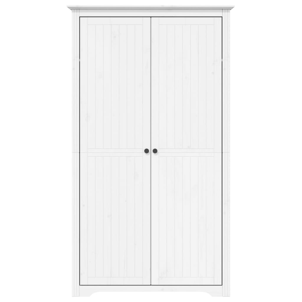 vidaXL Garde-robe BODO blanc 99x53,5x173 cm bois massif de pin