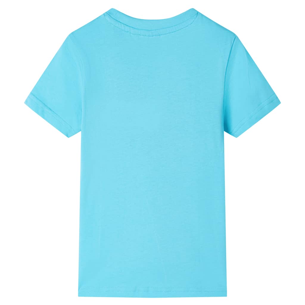 T-shirt pour enfants avec manches courtes aqua 128