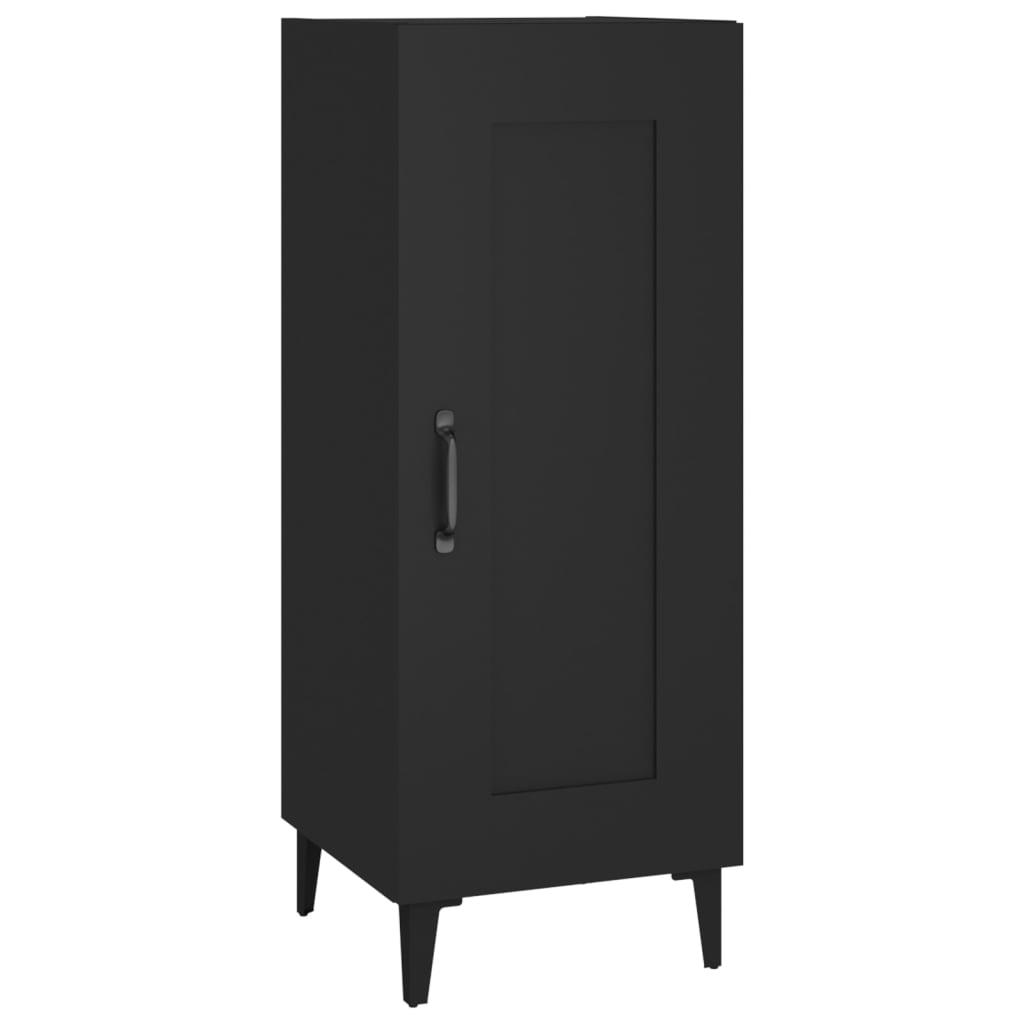 vidaXL Buffet Noir 34,5x34x90 cm Bois d'ingénierie