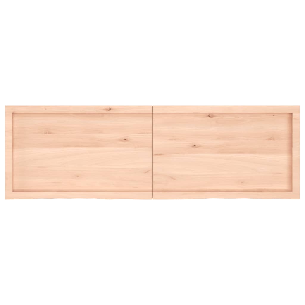 vidaXL Comptoir de salle de bain 160x50x(2-6)cm bois massif non traité