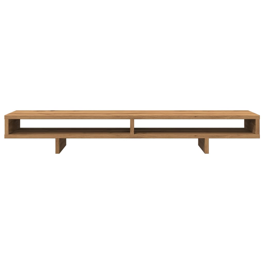 vidaXL Support de moniteur chêne artisanal 100x27x15cm bois ingénierie