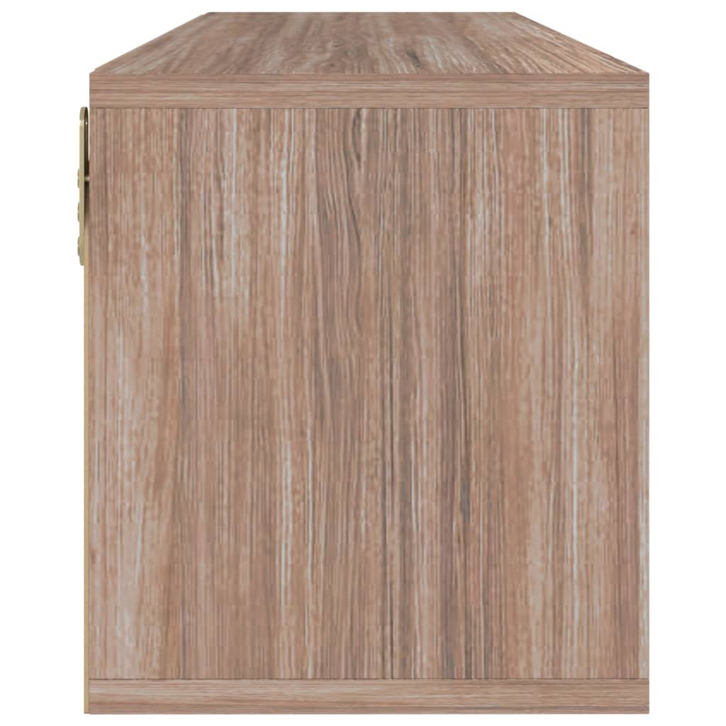 vidaXL Meuble TV Chêne Sonoma gris 88,5x27,5x30,5 cm Bois d’ingénierie