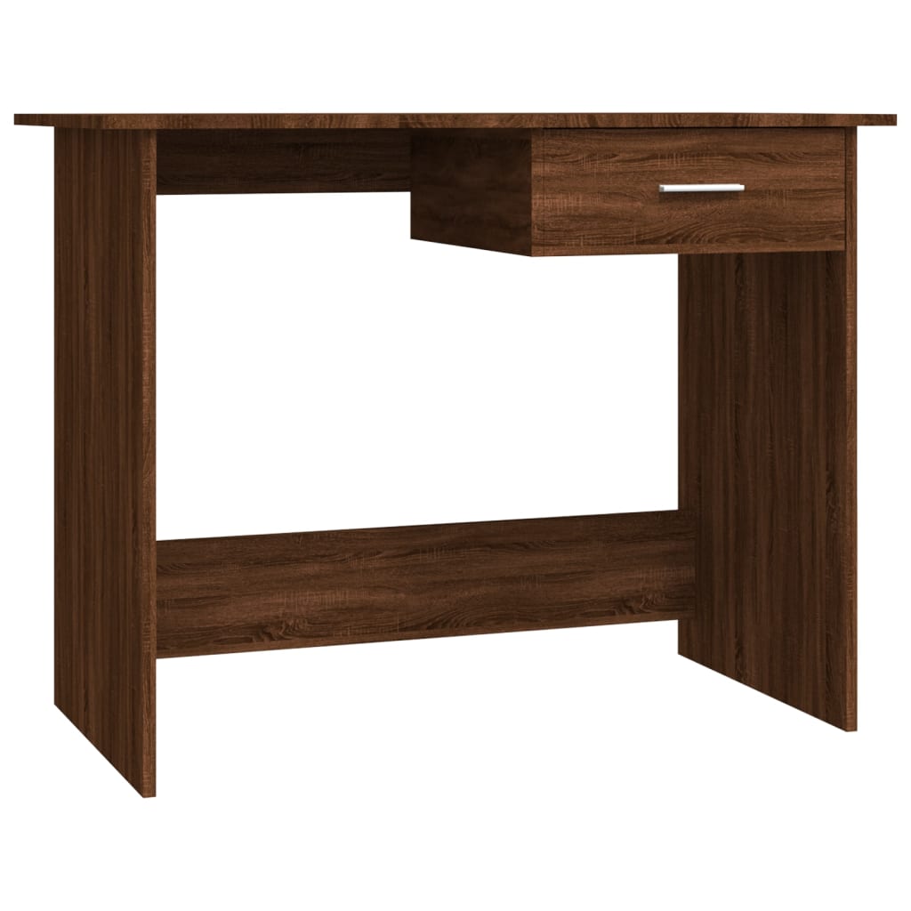 vidaXL Bureau Chêne marron 100x50x76 cm Bois d'ingénierie