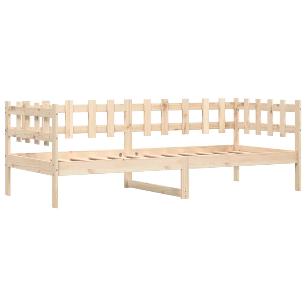 vidaXL Lit de jour sans matelas 90x200 cm bois de pin massif