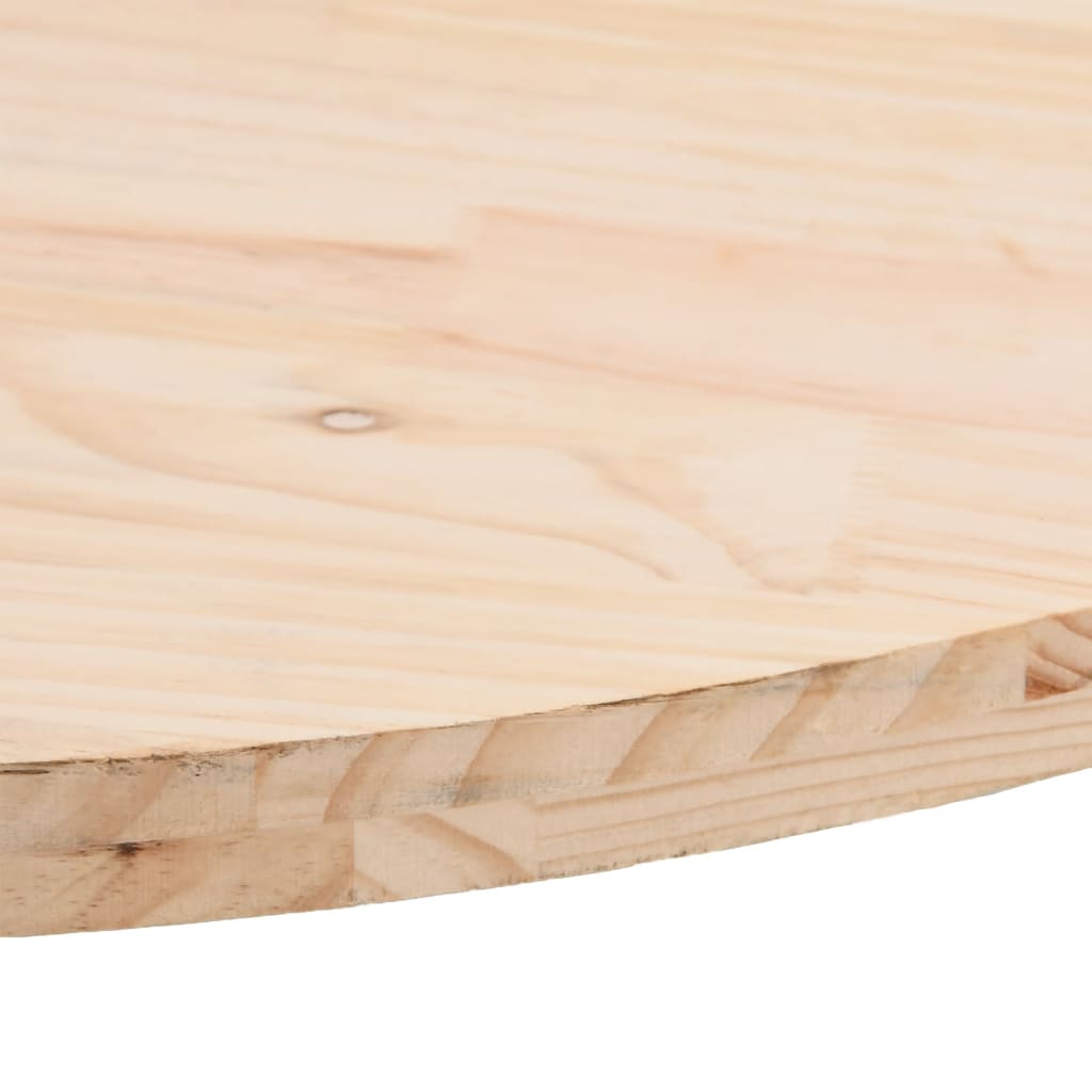 vidaXL Dessus de table 70x35x2,5 cm bois de pin massif ovale