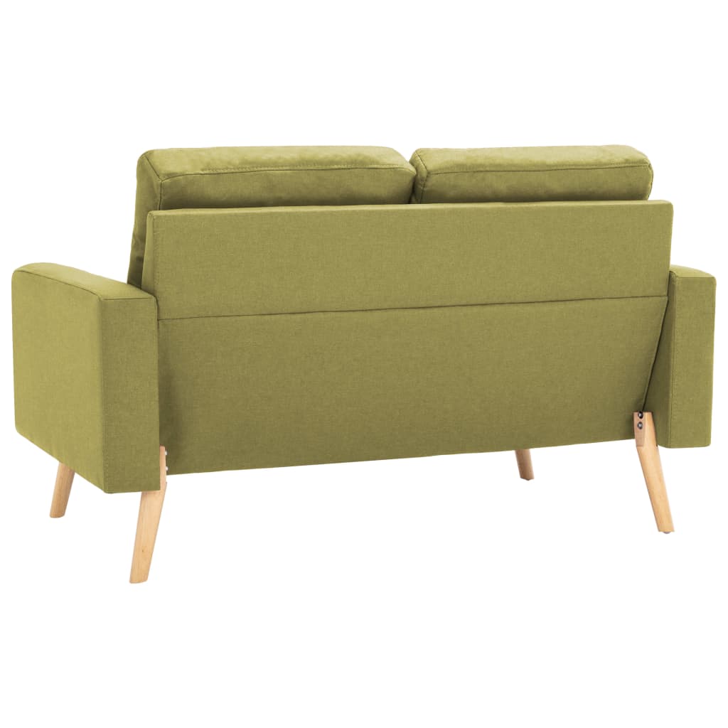 vidaXL Ensemble de canapés 2 pcs Tissu Vert