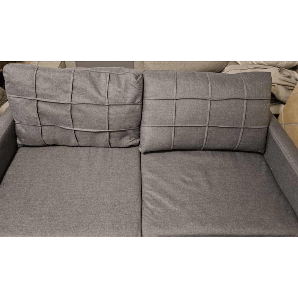 vidaXL Canapé à 2 places B-Stock gris clair 140 cm tissu