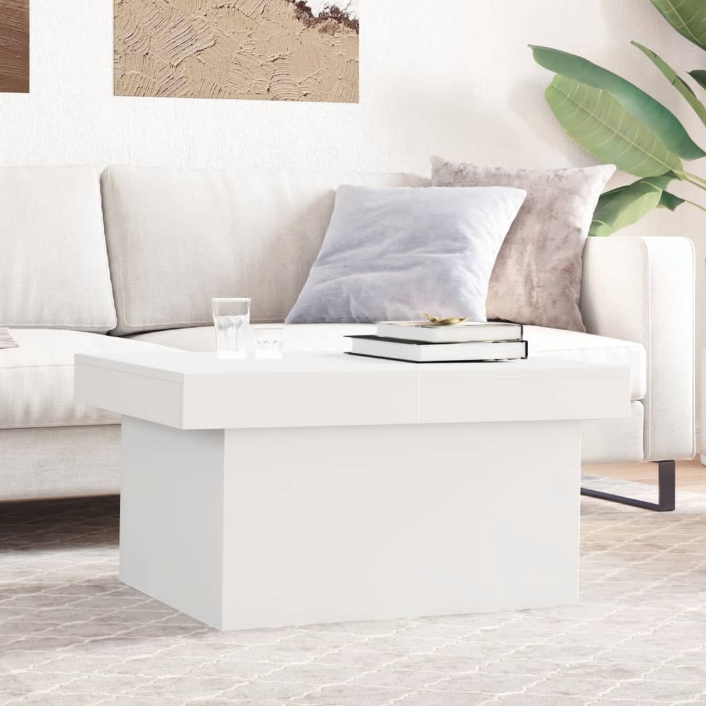 vidaXL Table basse blanc 100x55x40 cm bois d'ingénierie