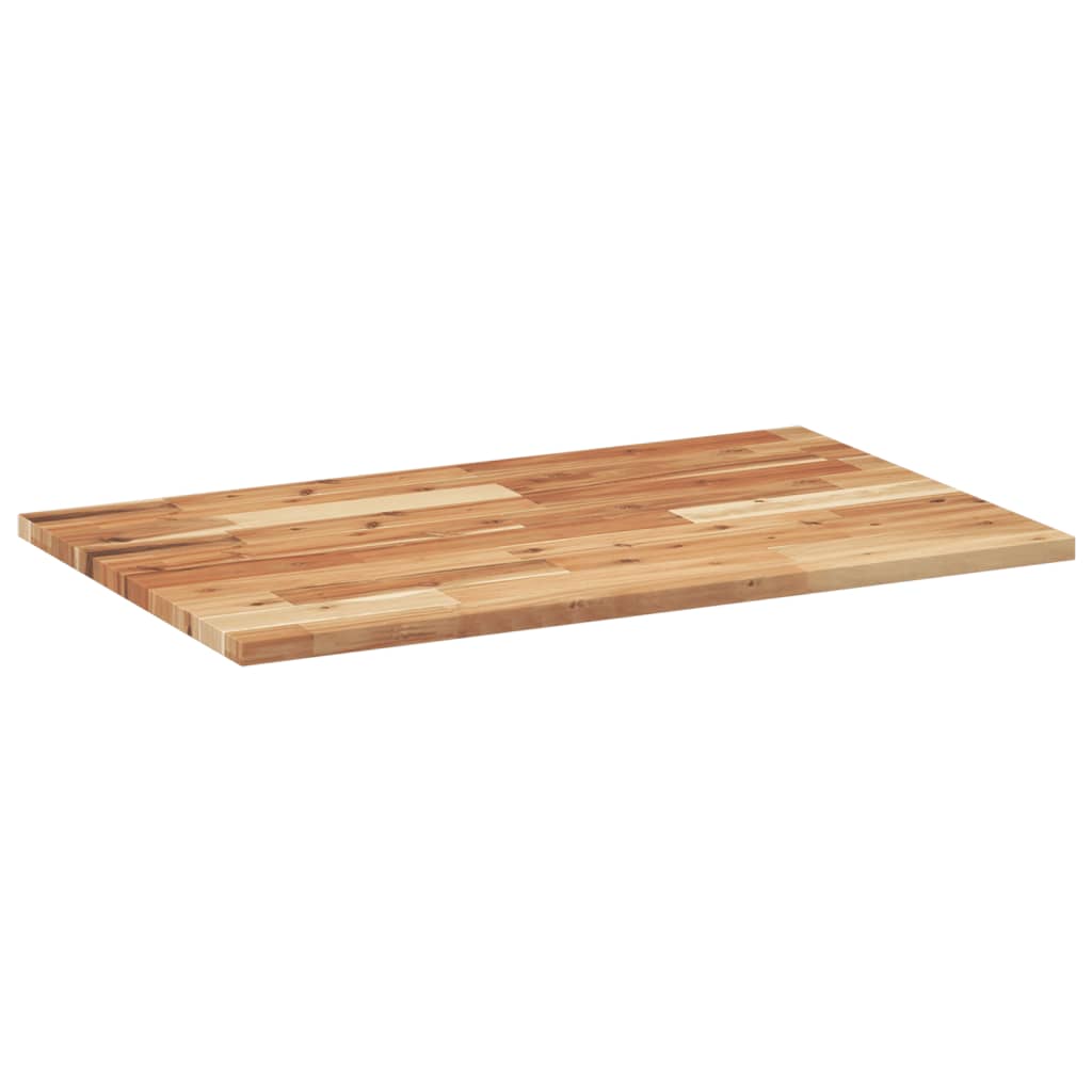 vidaXL Dessus de table rectangulaire 80x50x2 cm bois massif d'acacia