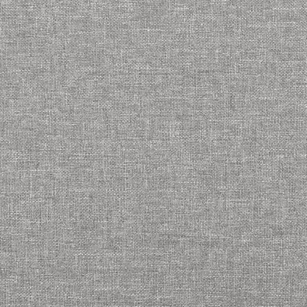 vidaXL Cadre de lit sans matelas gris clair 200x200 cm tissu