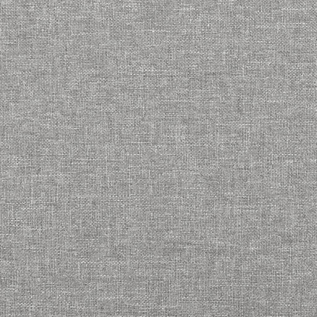 vidaXL Tête de lit avec oreilles Gris clair 163x16x78/88 cm Tissu