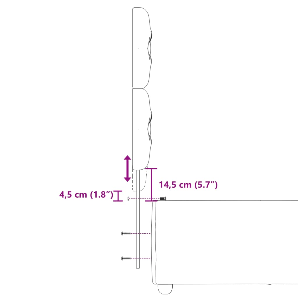 vidaXL Sommier à lattes de lit avec matelas Gris foncé 80x200 cm Tissu