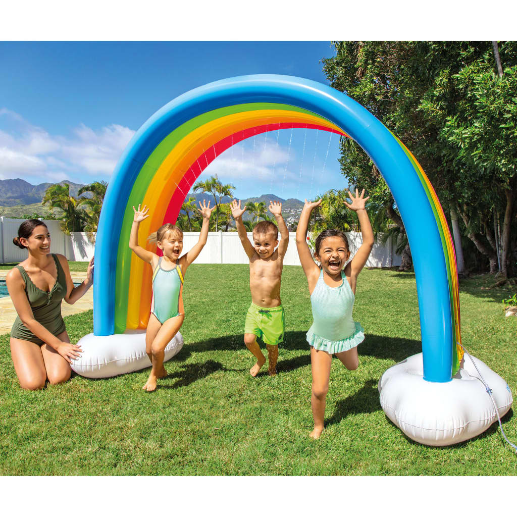 Intex Arroseur nuages arc-en-ciel Multicolore 300x109x180 cm