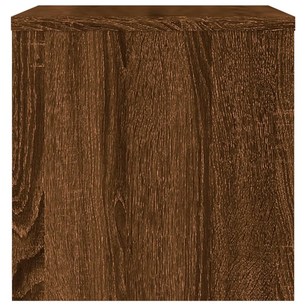 vidaXL Tables de chevet 2pcs Chêne marron 40x30x30cm Bois d'ingénierie