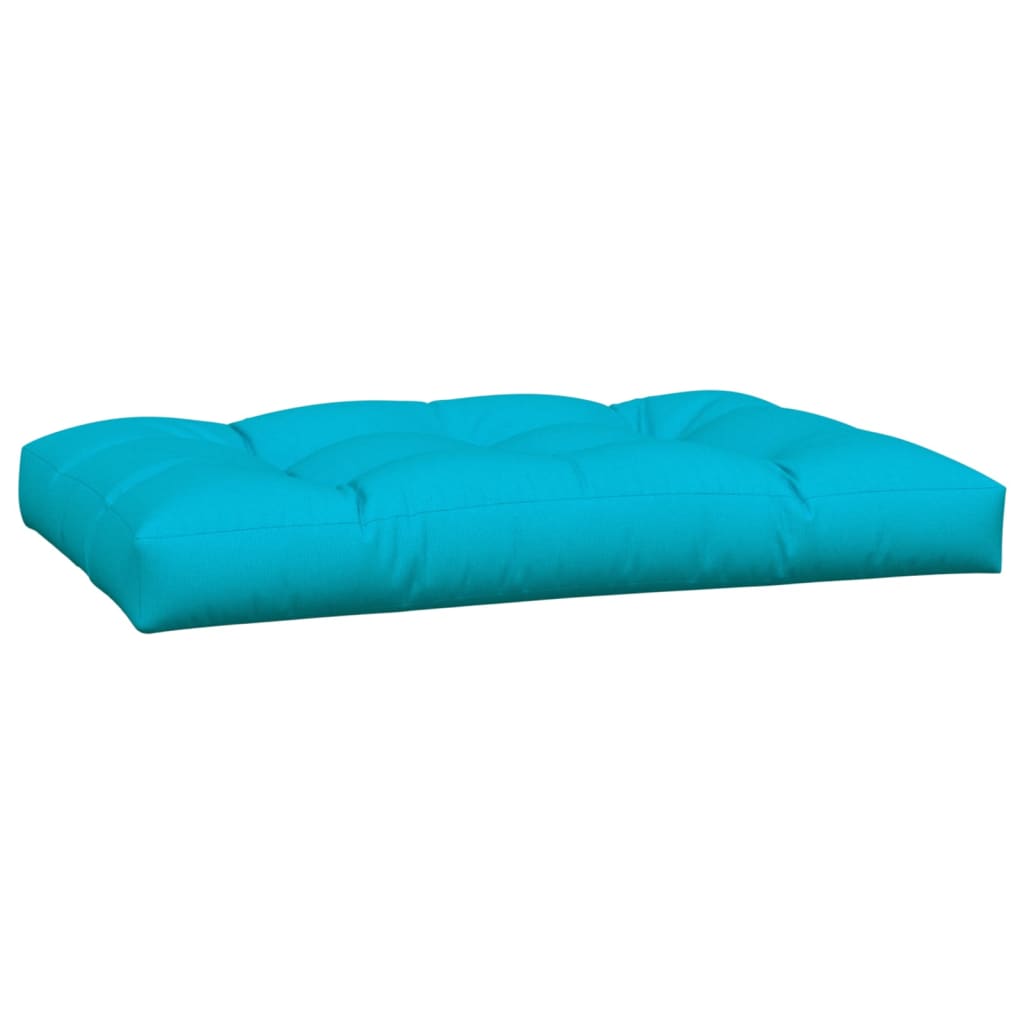 vidaXL Coussins de palette lot de 7 turquoise tissu