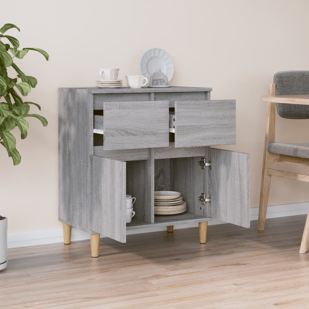 vidaXL Buffet Sonoma gris 60x35x70 cm Bois d'ingénierie