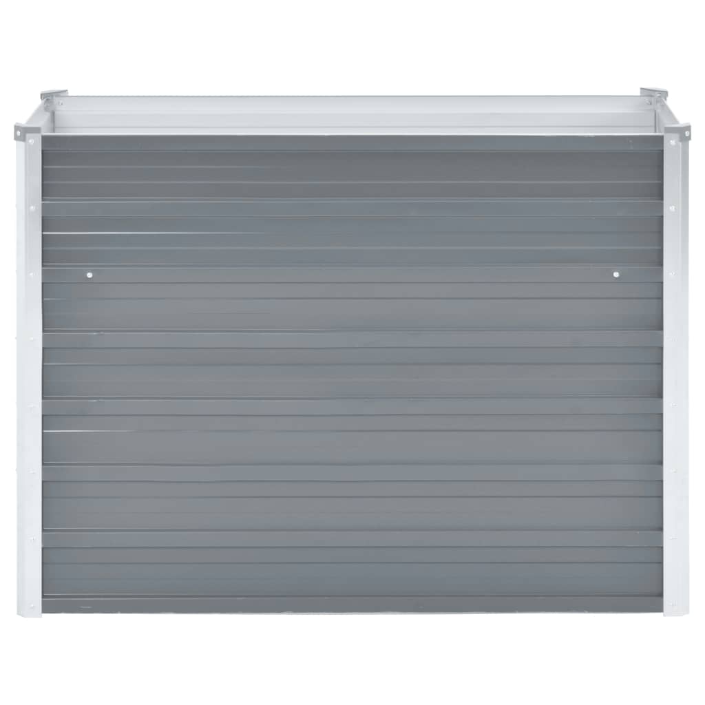 vidaXL Lit surélevé de jardin Acier galvanisé 100x40x77 cm Gris