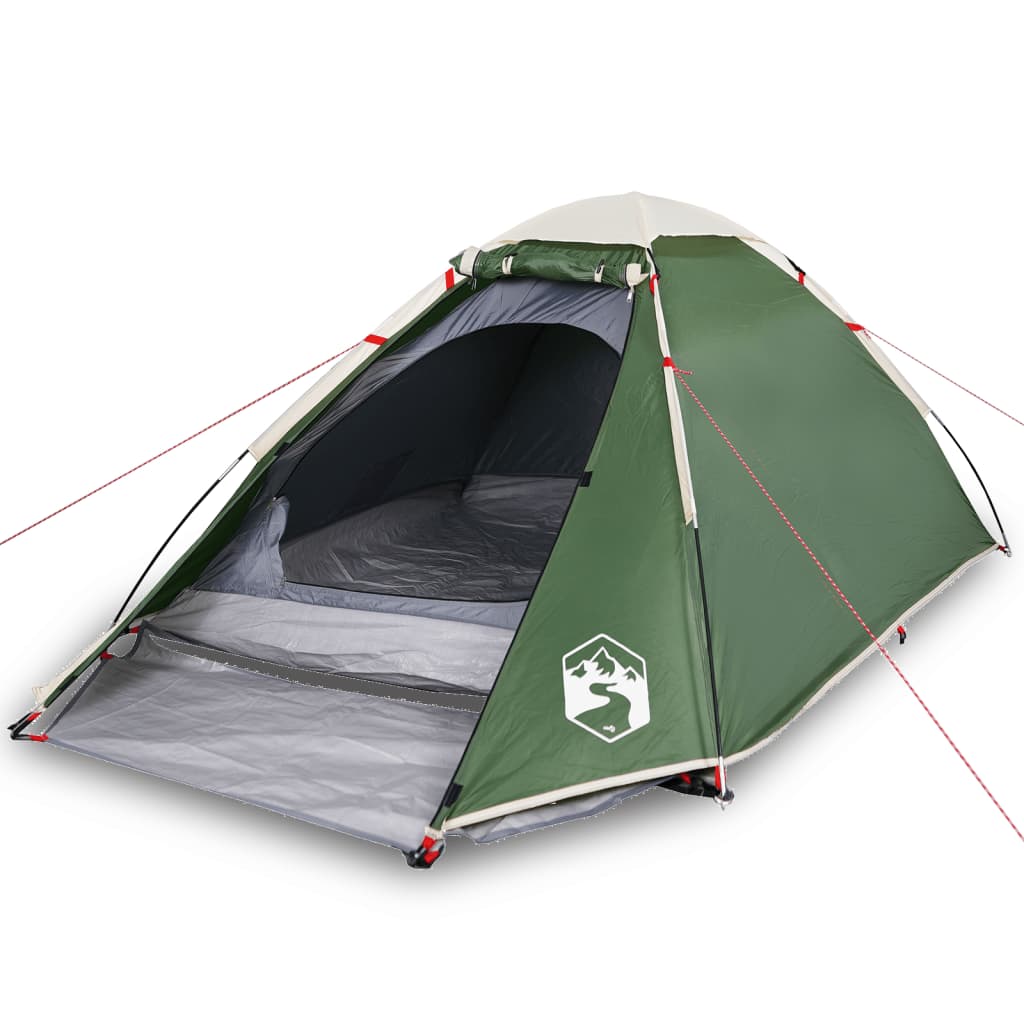 vidaXL Tente de camping à dôme 2 personne vert imperméable