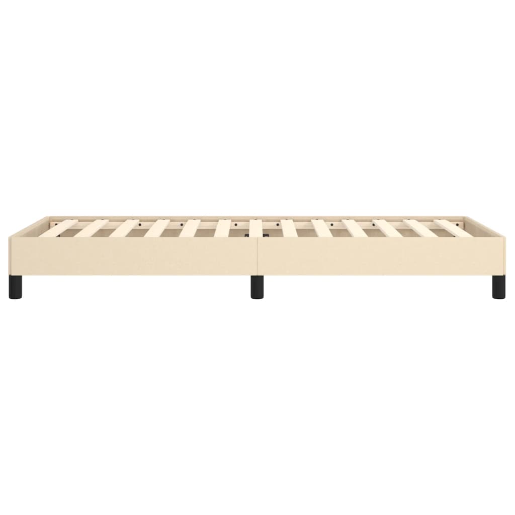 vidaXL Cadre de lit sans matelas crème 90x190 cm tissu