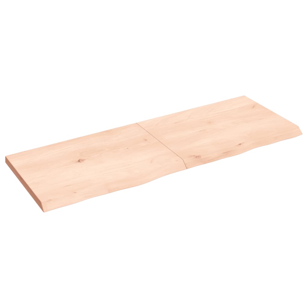 vidaXL Dessus de table 140x50x(2-4) cm bois de chêne massif non traité