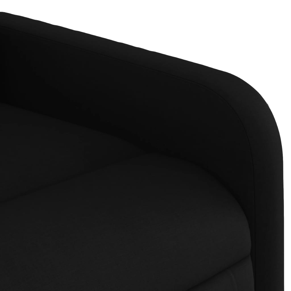 vidaXL Fauteuil inclinable Noir Tissu