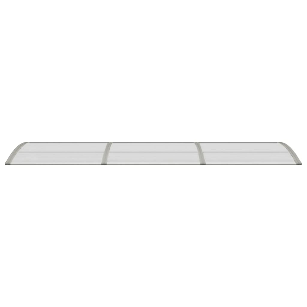 vidaXL Auvent de porte Gris 300x80 cm Polycarbonate