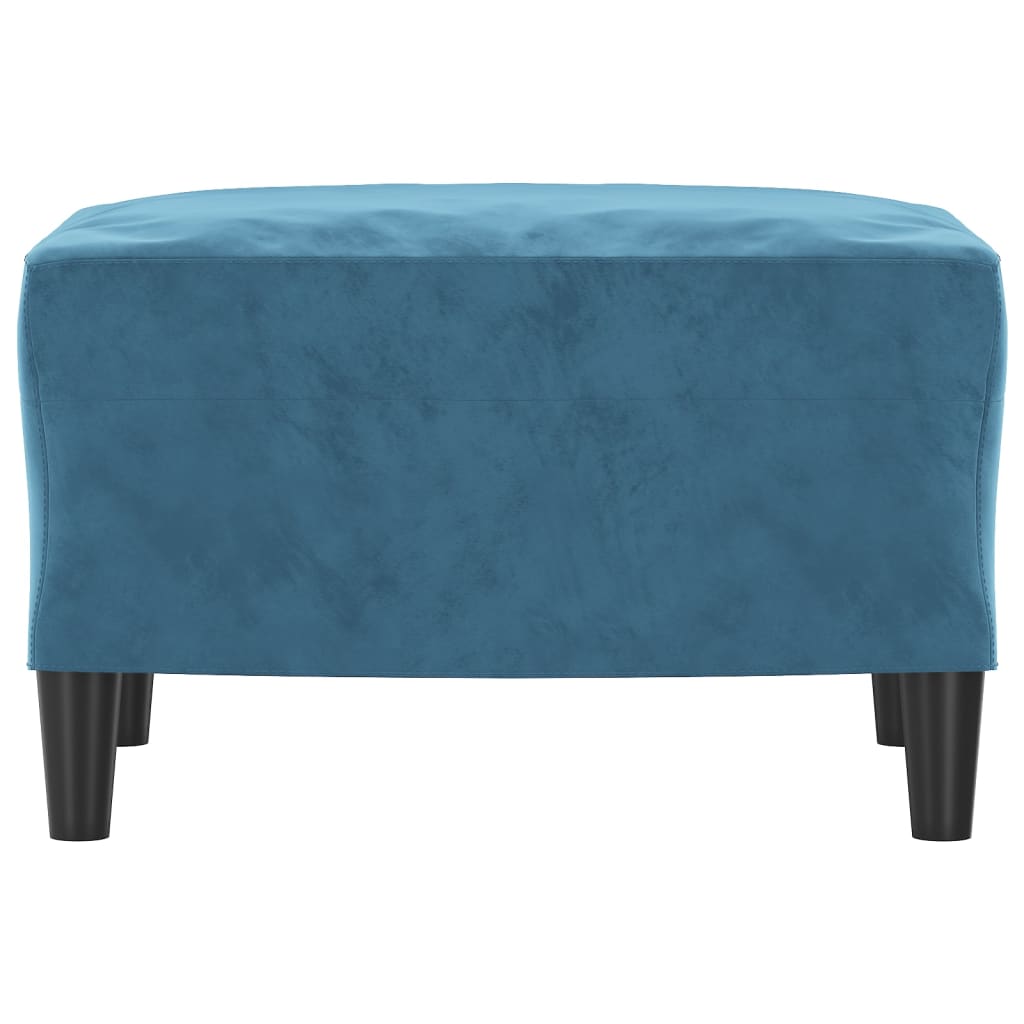 vidaXL Repose-pied Bleu 60x50x41 cm Velours