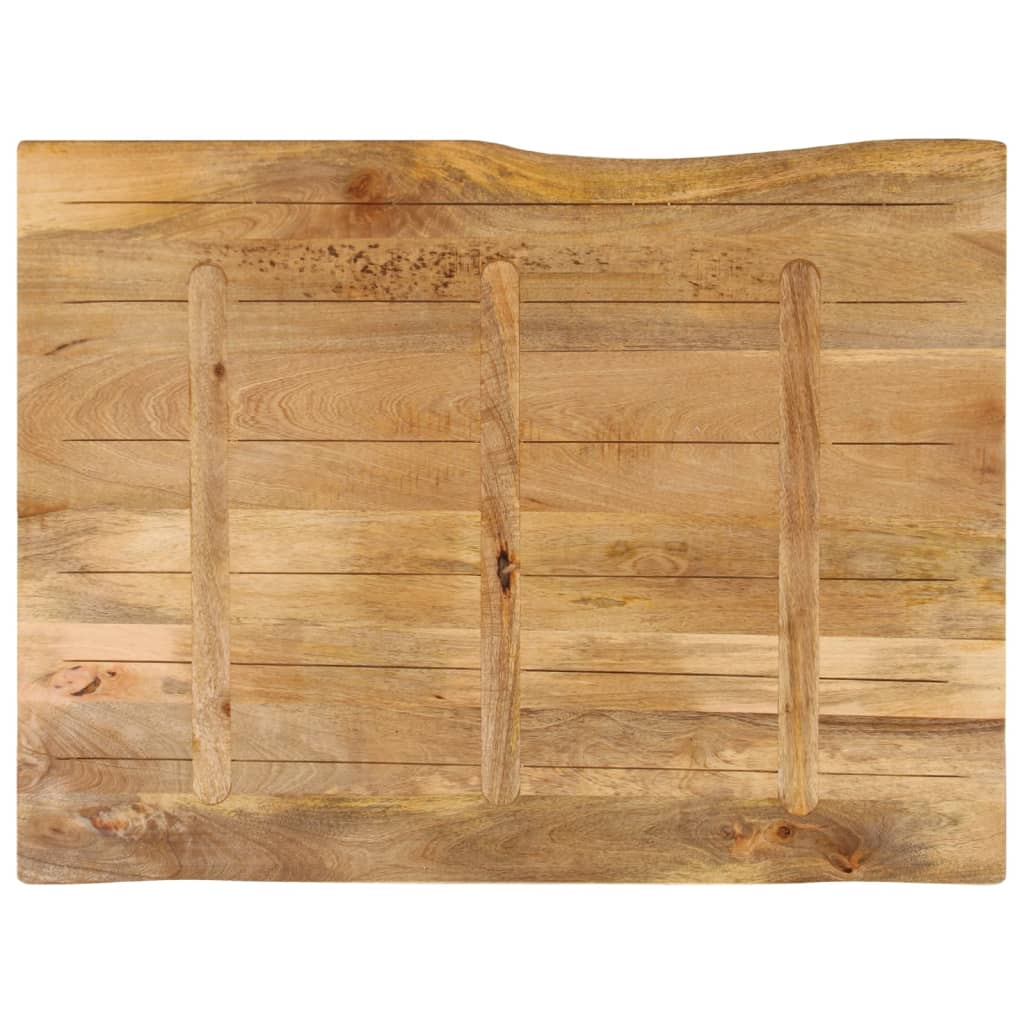 vidaXL Dessus de table 90x80x2,5 cm bord vivant bois massif manguier