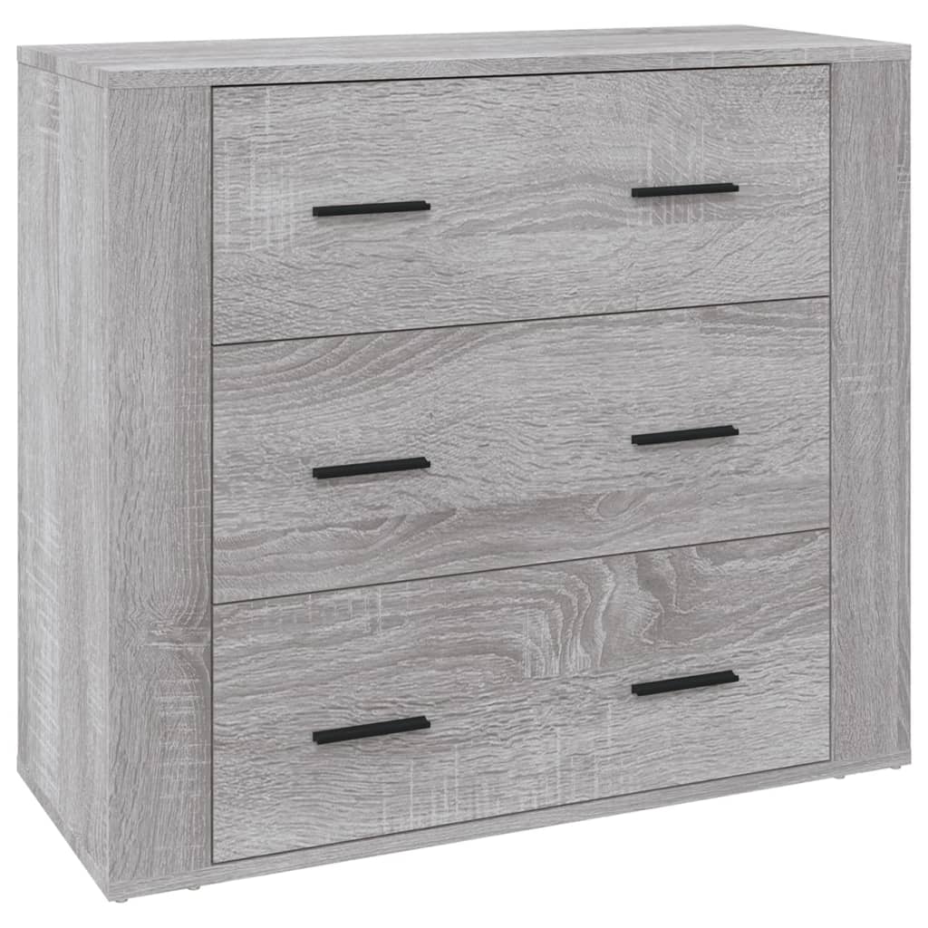 vidaXL Buffet Sonoma gris 80x33x70 cm Bois d'ingénierie