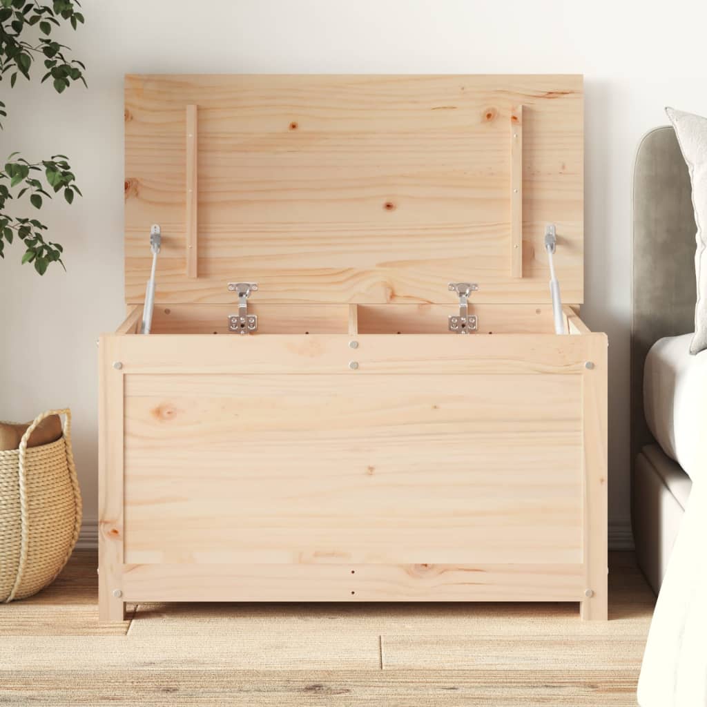 vidaXL Boîte de rangement 80x40x45,5 cm Bois massif de pin