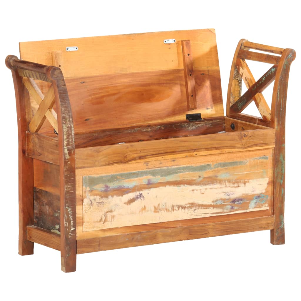 vidaXL Banc d'entrée 103x33x72 cm Bois de récupération solide