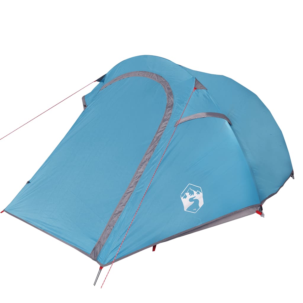 vidaXL Tente de camping tunnel 2 personnes bleu imperméable