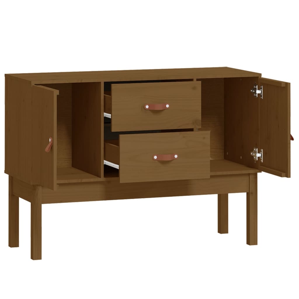 vidaXL Buffet Marron miel 110x40x78 cm Bois massif de pin