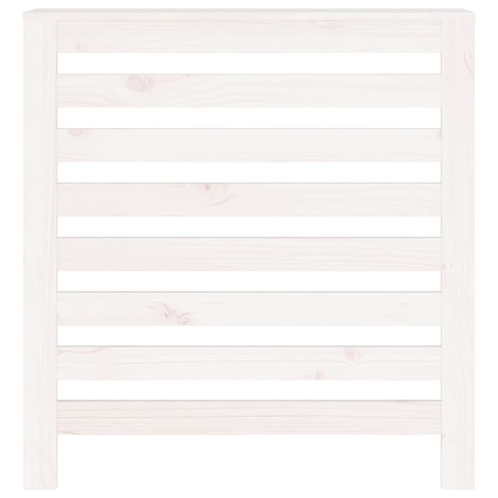 vidaXL Cache-radiateur Blanc 79,5x19x84 cm Bois massif de pin