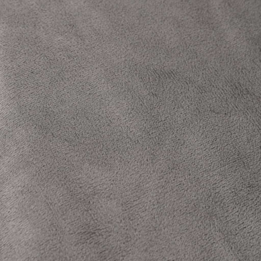 vidaXL Couverture lestée avec housse Gris 152x203 cm 11 kg Tissu