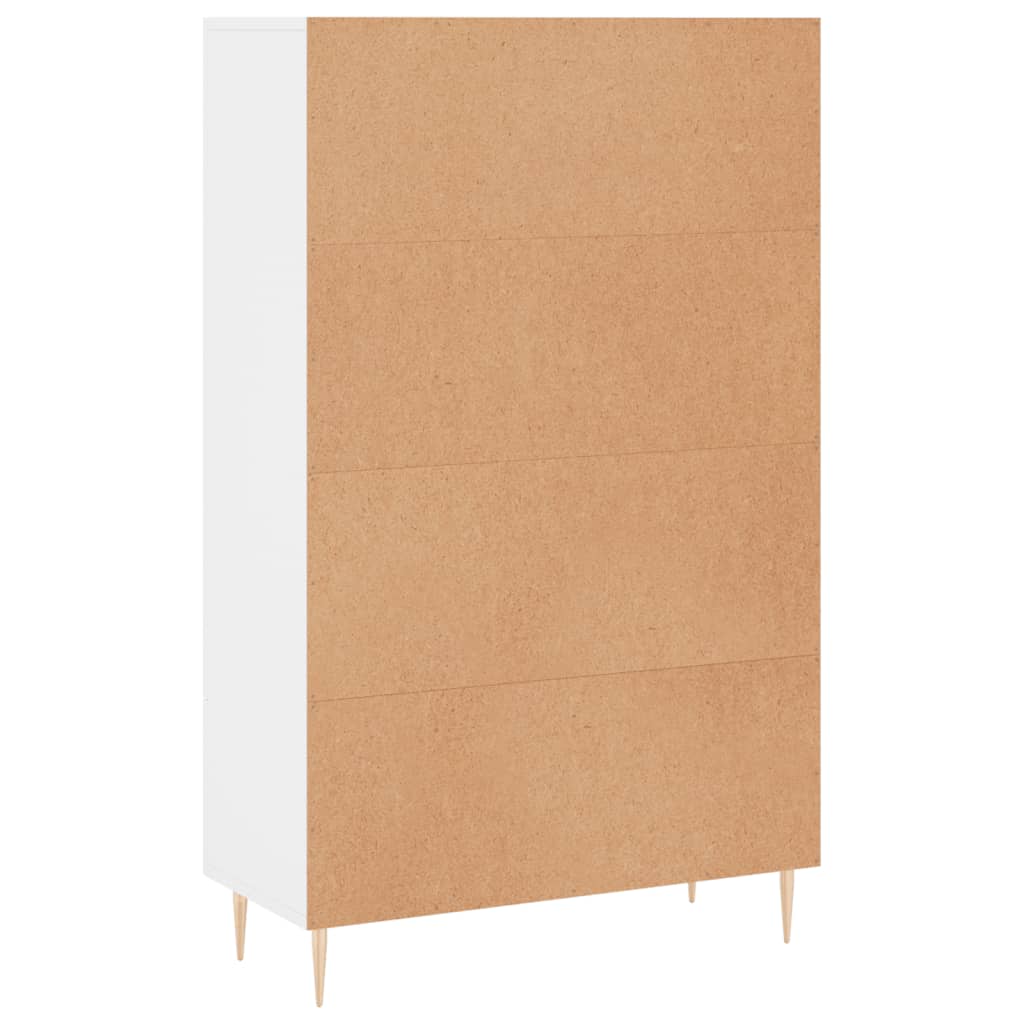 vidaXL Buffet haut blanc 69,5x31x115 cm bois d'ingénierie